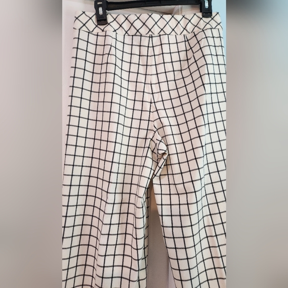 Women's Sara Campbell white pants with black stripes size M - Picture 7 of 10